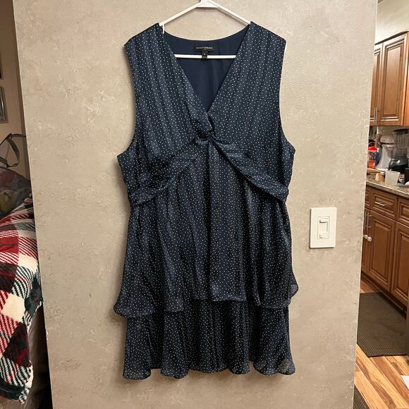 Banana Republic Polka Dot Ruffle Tiered Dress - Plus Size 20 - Picture 16 of 16